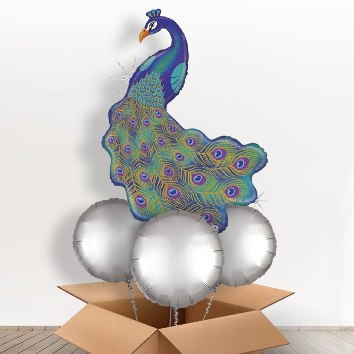 Giant Peacock Balloon in a Box