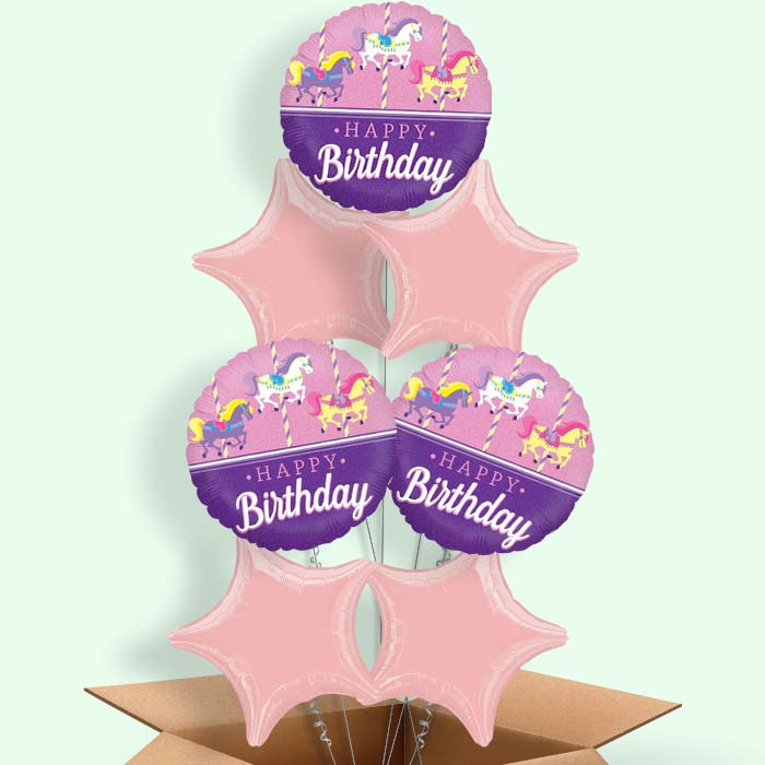Carousel Horse Balloon in a Box - 7 Balloon | Small Indoor Plants