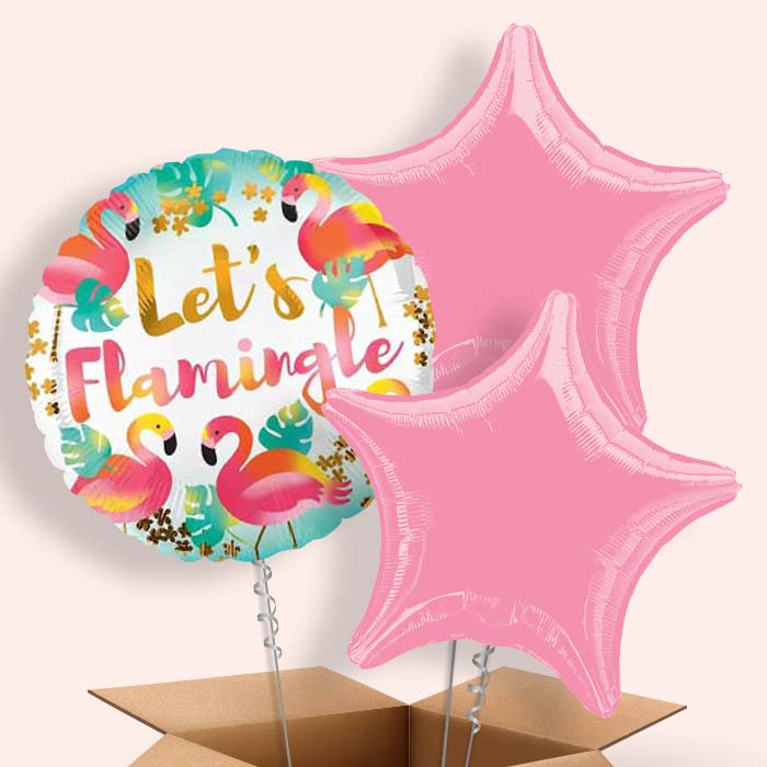 Flamingo Balloon in a Box (Flamingle)
