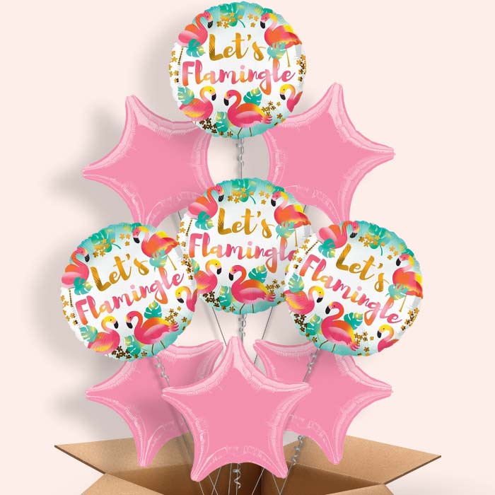 Flamingo Balloon in a Box (Flamingle)