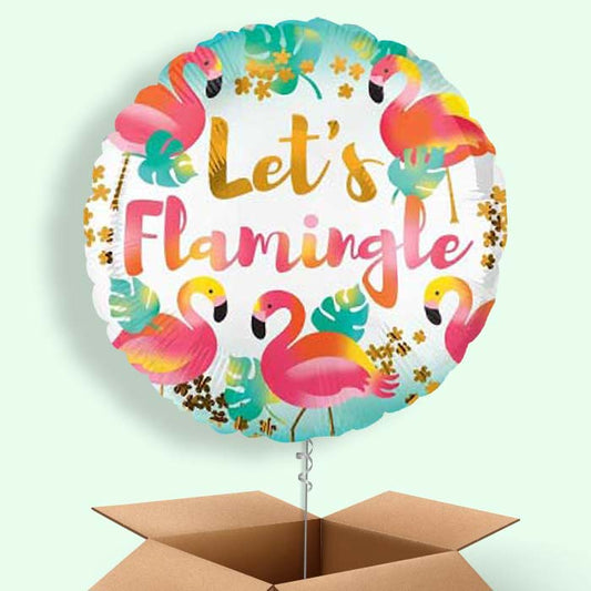 Flamingo Balloon in a Box (Flamingle) - 1 Balloon | Small Indoor Plants