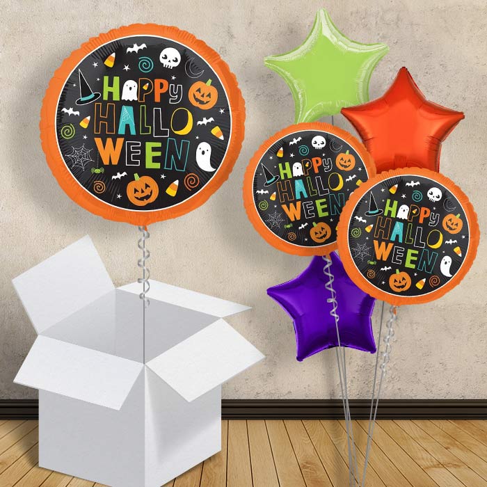Happy Halloween Balloons in a Box (Ghosts) - 1 Balloon | Small Indoor Plants