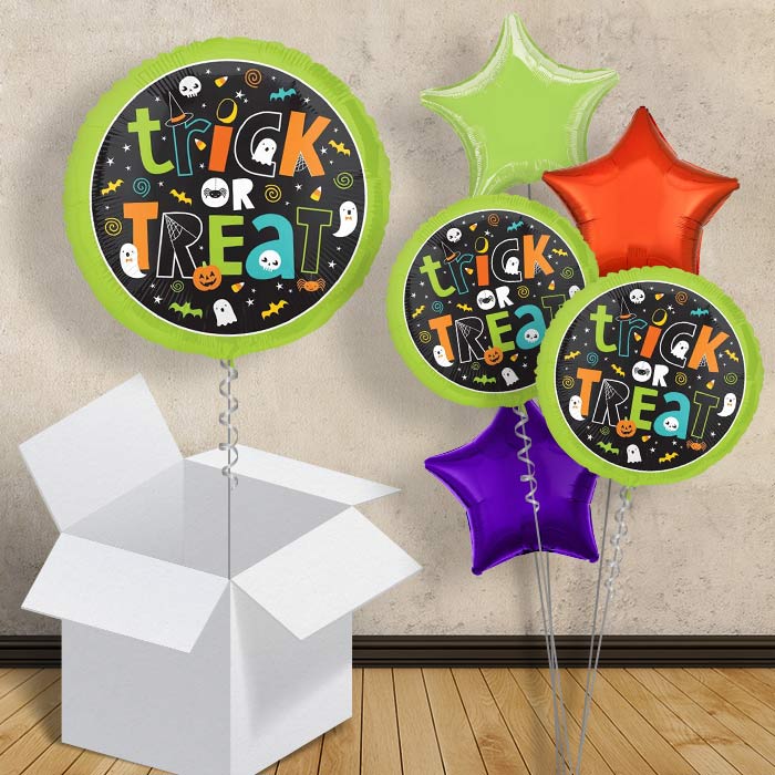 Trick or Treat Balloons in a Box - 1 Balloon | Small Indoor Plants