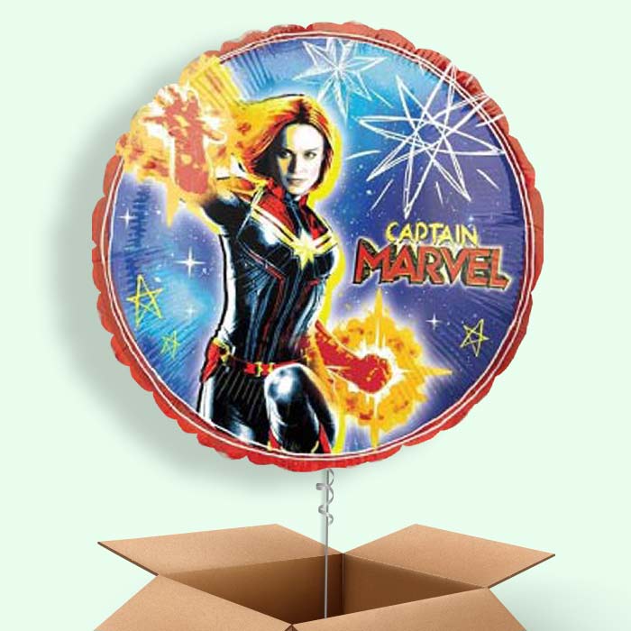 Captain Marvel Balloon in a Box - 1 Balloon | Small Indoor Plants