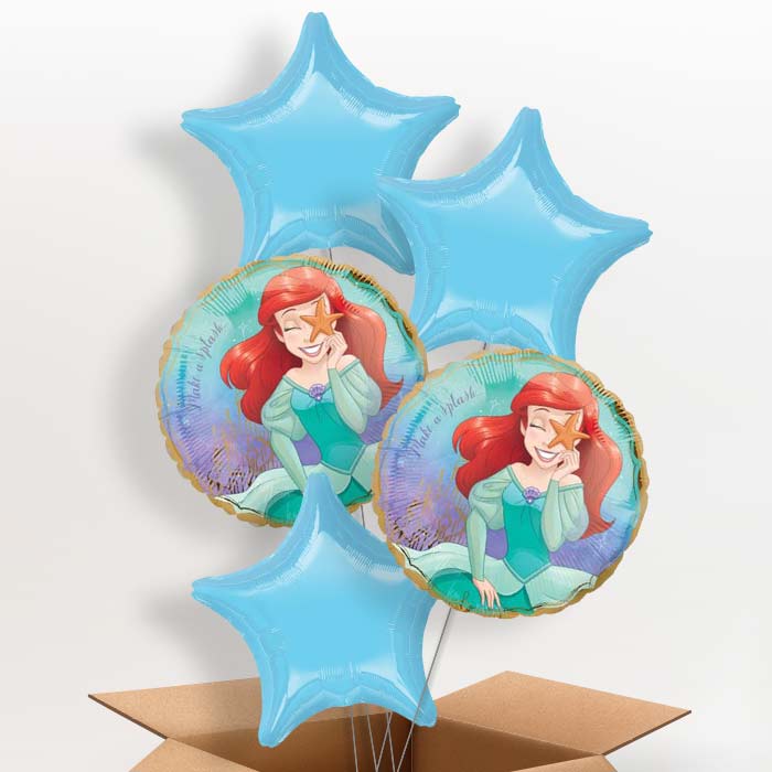 Little Mermaid Balloon in a Box - 5 Balloon | Small Indoor Plants
