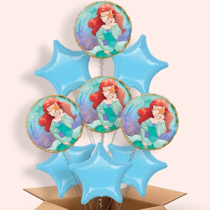 Little Mermaid Balloon in a Box - 9 Balloon | Small Indoor Plants
