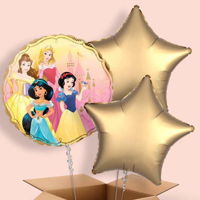 Disney Princess Helium Balloons Delivered - 3 Balloon | Small Indoor Plants