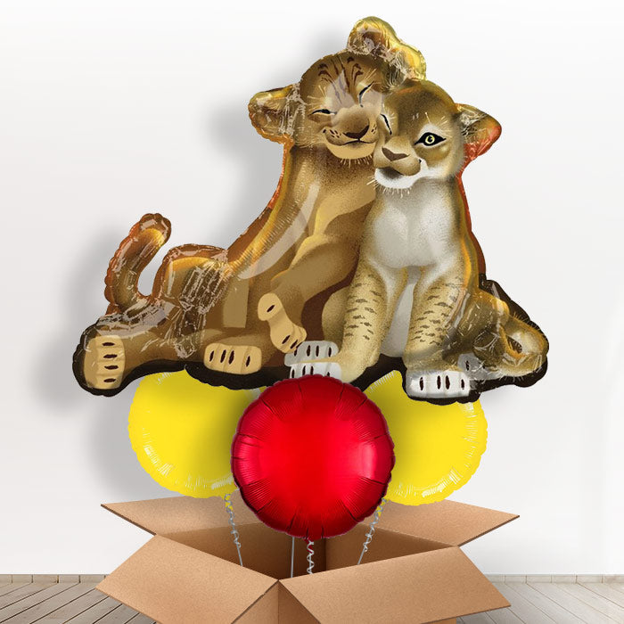 The Lion King Giant Shaped Balloon in a Box Gift - With 3 Themed Balloons | Small Indoor Plants