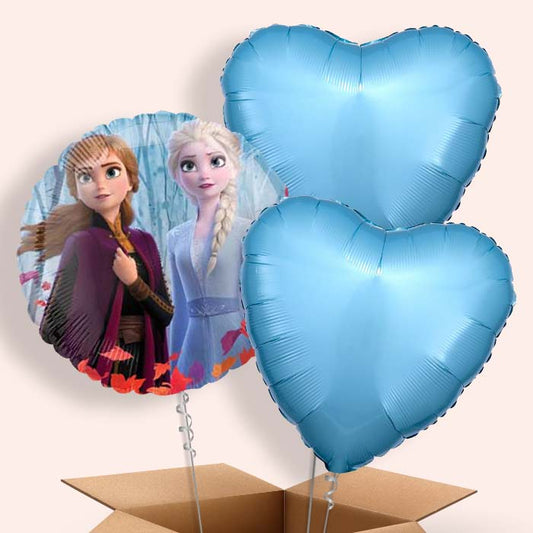 Elsa and Anna Frozen Theme Balloons in a Box - 3 Balloon | Small Indoor Plants