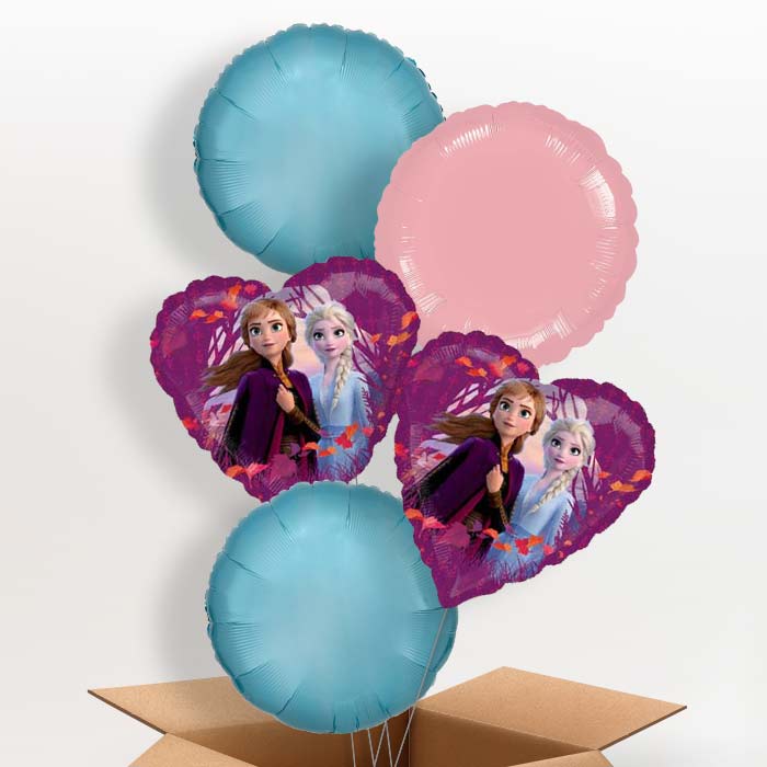 Heart Frozen 2 Balloons in a Box - 5 Balloon | Small Indoor Plants