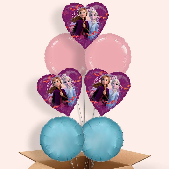 Heart Frozen 2 Balloons in a Box - 7 Balloon | Small Indoor Plants