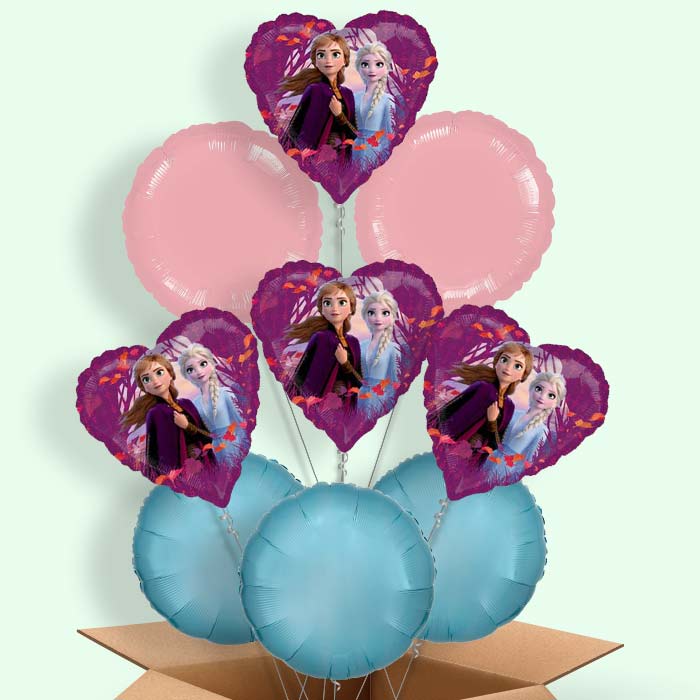 Heart Frozen 2 Balloons in a Box - 9 Balloon | Small Indoor Plants