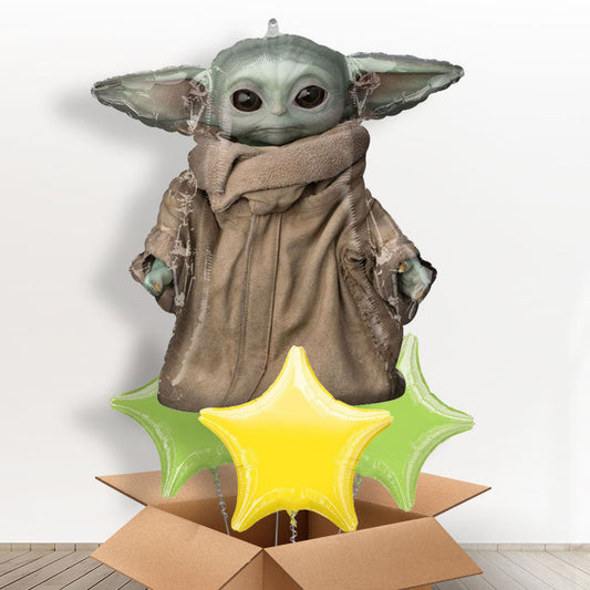 Giant Mandalorian Balloon in a Box - With 3 Plain Balloons | Small Indoor Plants