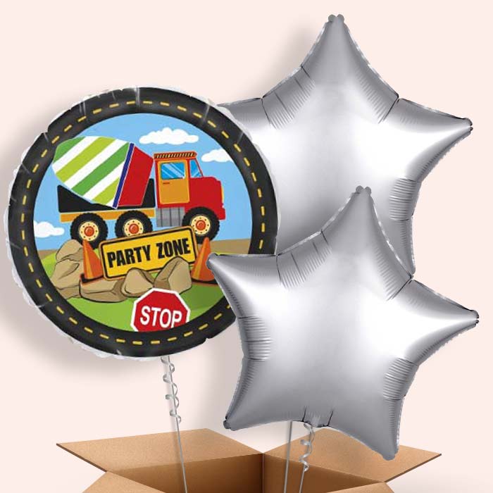 Dump Truck Balloon in a Box (Construction)