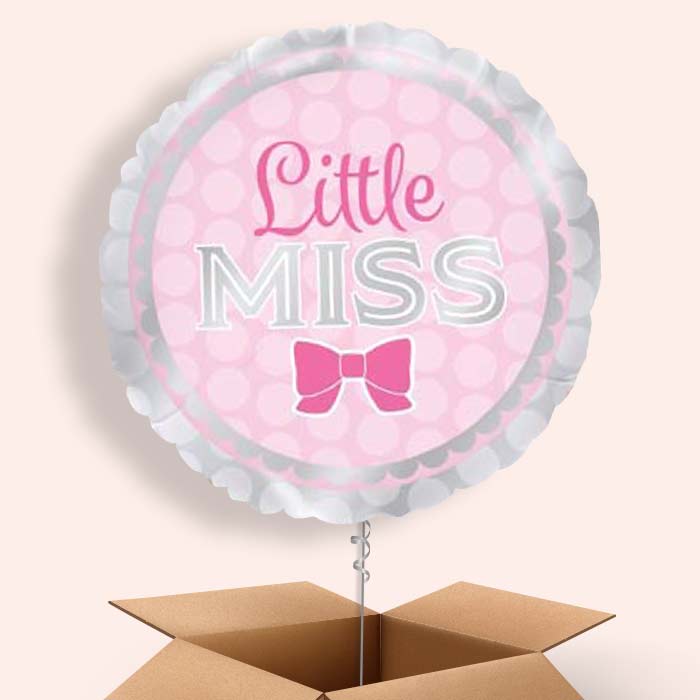 Little Miss Baby Shower Balloons in a Box - 1 Balloon | Small Indoor Plants