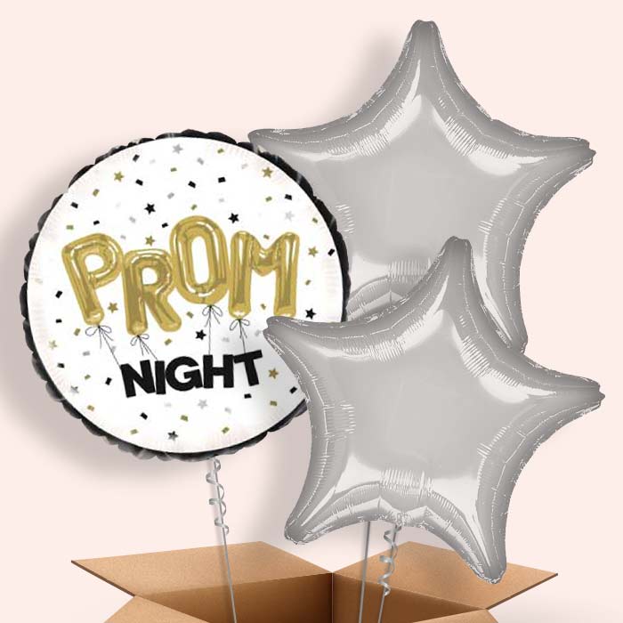 Prom Balloons in a Box - 3 Balloon | Small Indoor Plants