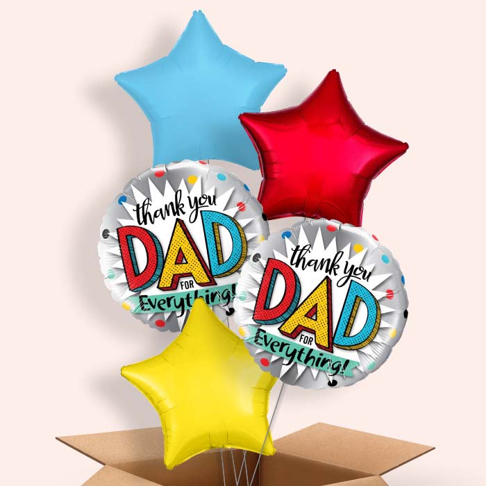 Thank You Dad Fathers Day Balloon in a Box