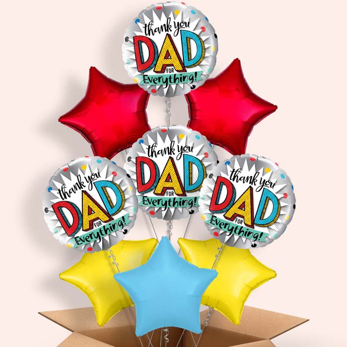 Thank You Dad Fathers Day Balloon in a Box