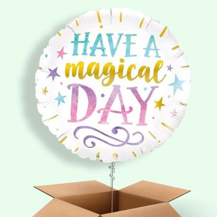 Have a Magical Day Balloon in a Box - 1 Balloon | Small Indoor Plants