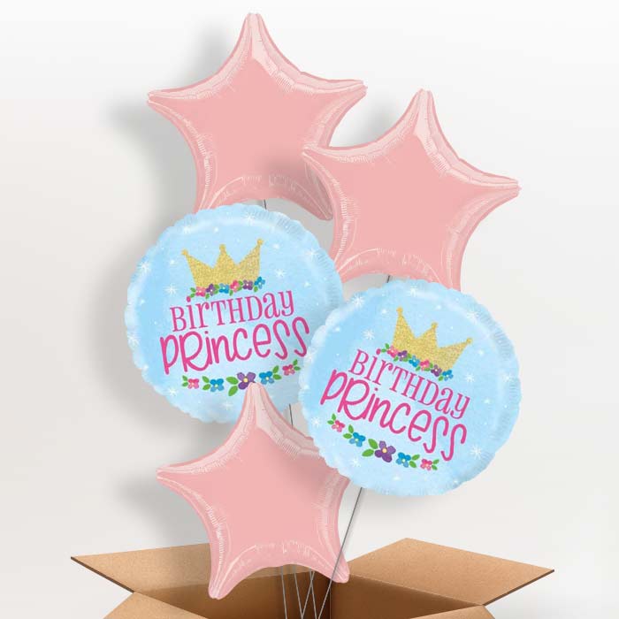 Magical Birthday Princess Balloon in a Box - 5 Balloon | Small Indoor Plants