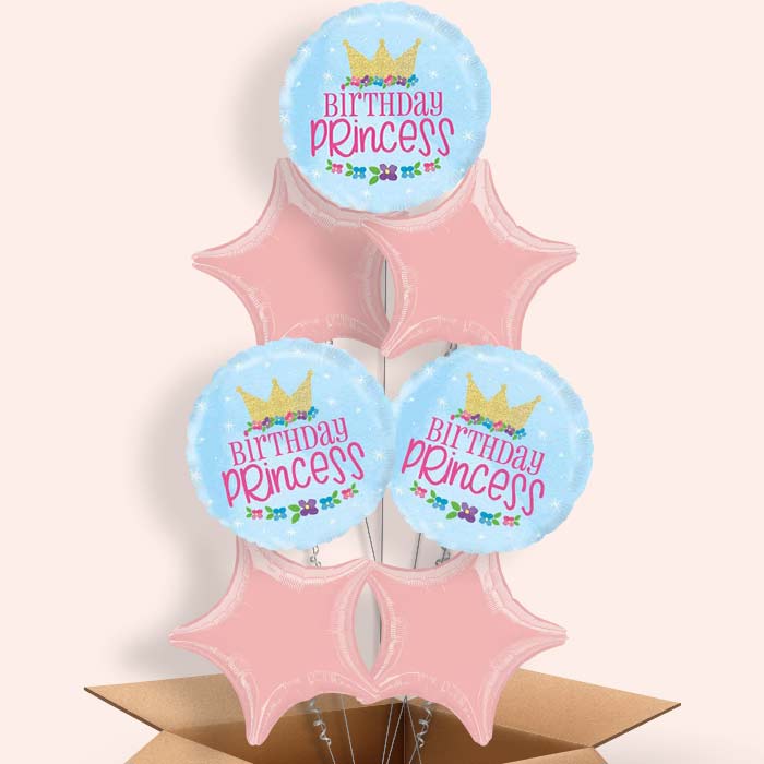 Magical Birthday Princess Balloon in a Box - 7 Balloon | Small Indoor Plants