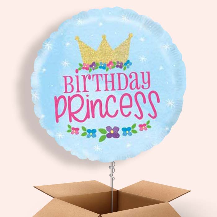 Magical Birthday Princess Balloon in a Box - 1 Balloon | Small Indoor Plants