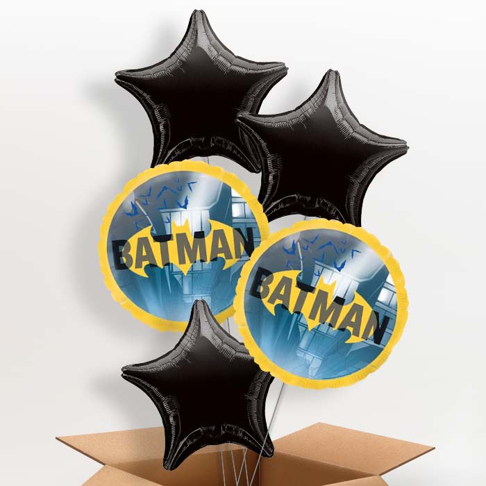 Batman Gotham Helium Balloon in a Box - 5 Balloon | Small Indoor Plants