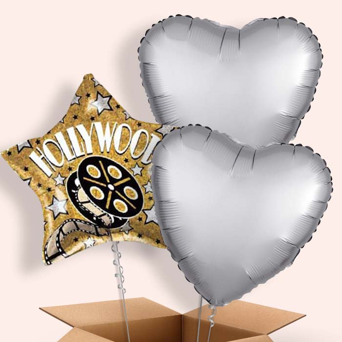 Hollywood Balloons in a Box - 3 Balloon | Small Indoor Plants