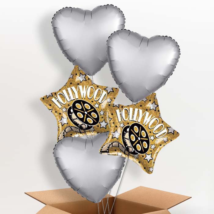 Hollywood Balloons in a Box - 5 Balloon | Small Indoor Plants
