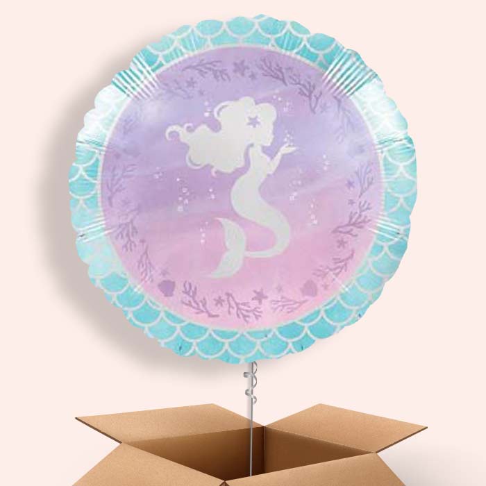 Mermaid Shine  Balloon in a Box - 1 Balloon | Small Indoor Plants