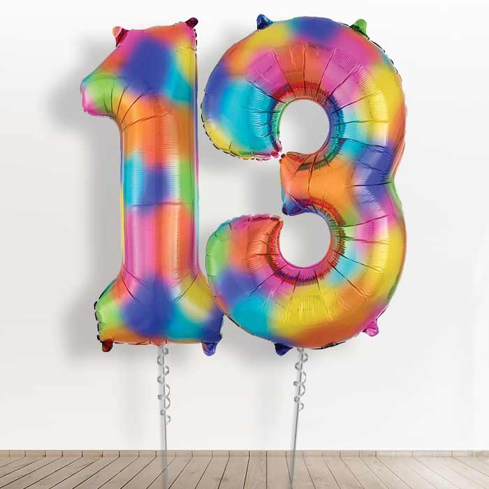 13 Balloons in a Box - Rainbow Numbers
