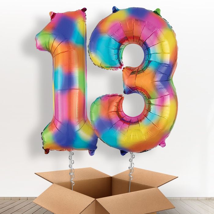 13 Balloons in a Box - Rainbow Numbers