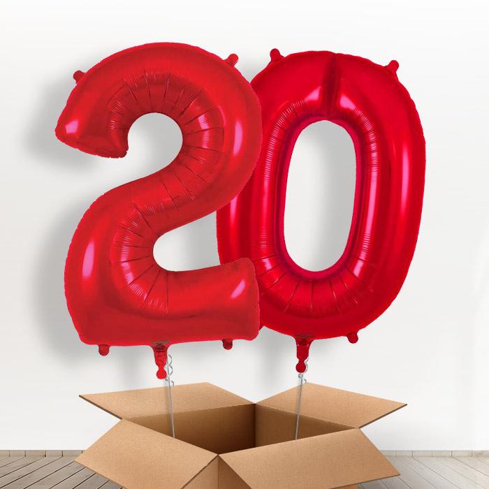 Red 20 Balloons in a Box