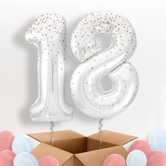 Rose Gold Dots 18 Balloons in a Box - Package | Small Indoor Plants