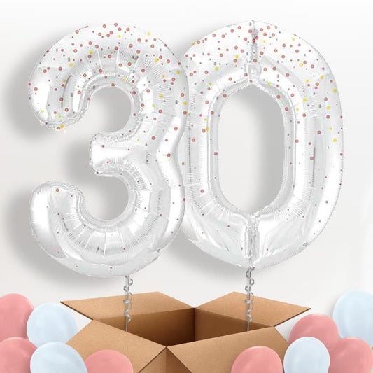 Rose Gold Dots 30 Balloons in a Box - Package | Small Indoor Plants