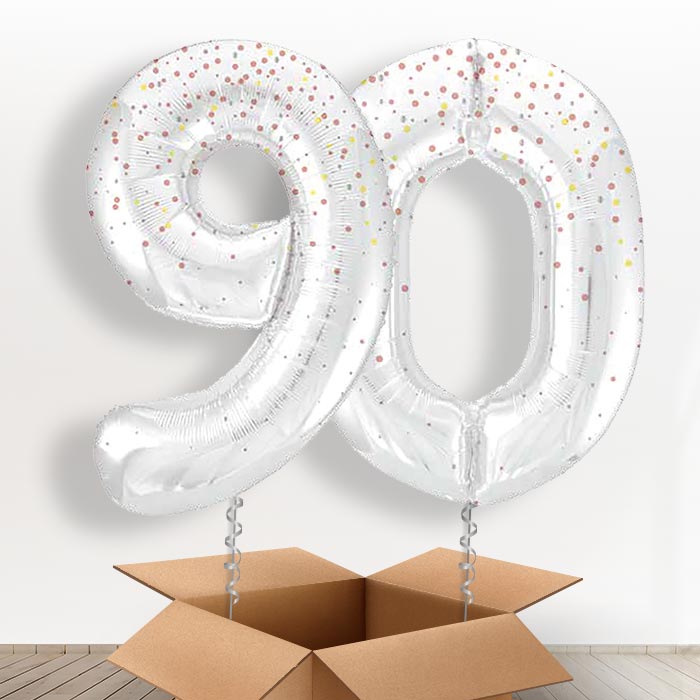 Rose Gold Dots 90 Balloons in a Box