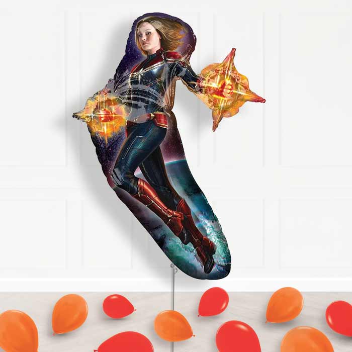 Captain Marvel Balloons Display in a Box Gift