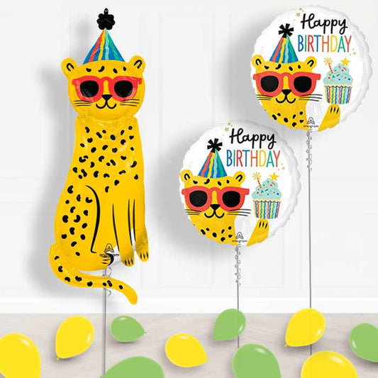 Giant Cheetah Shaped Balloon Package Delivered - Package | Small Indoor Plants