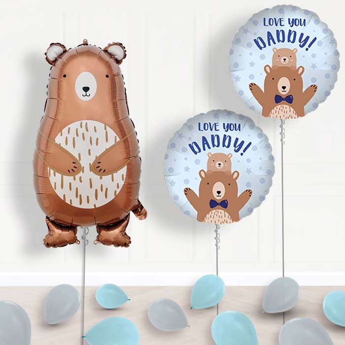 Daddy Bear Balloon Package Delivered - Package | Small Indoor Plants