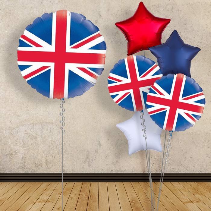 Union Jack Balloon in a Box (Flag) - 1 Balloon | Small Indoor Plants