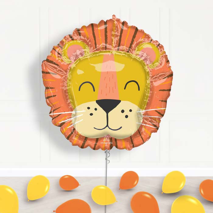 Get Wild Lion Head Balloon Package Delivered