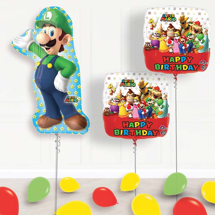 Luigi Balloon Display in a Box - Package | Small Indoor Plants