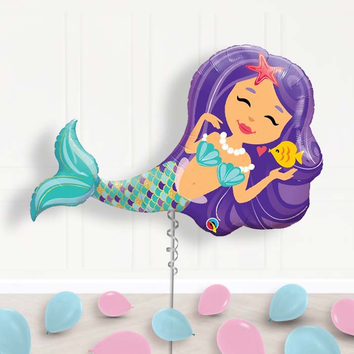 Mermaid Birthday Balloon Display in a Box