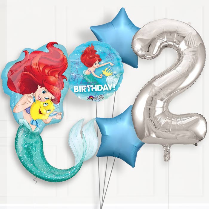 Ariel Helium Balloon Package 2nd Birthday - Number 2 | Small Indoor Plants