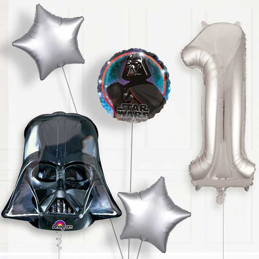 Darth Vader Helium Balloon Package 1st Birthday - Number 1 | Small Indoor Plants