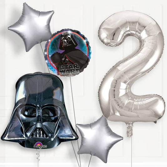 Darth Vader Helium Balloon Package 2nd Birthday - Number 2 | Small Indoor Plants