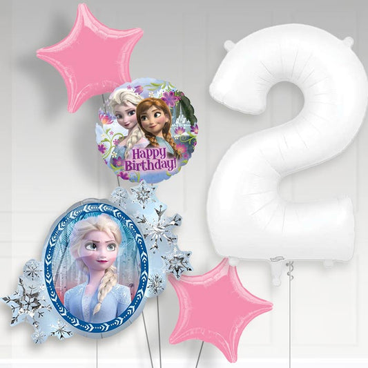 Frozen Helium Balloon Package 2nd Birthday - Number 2 | Small Indoor Plants