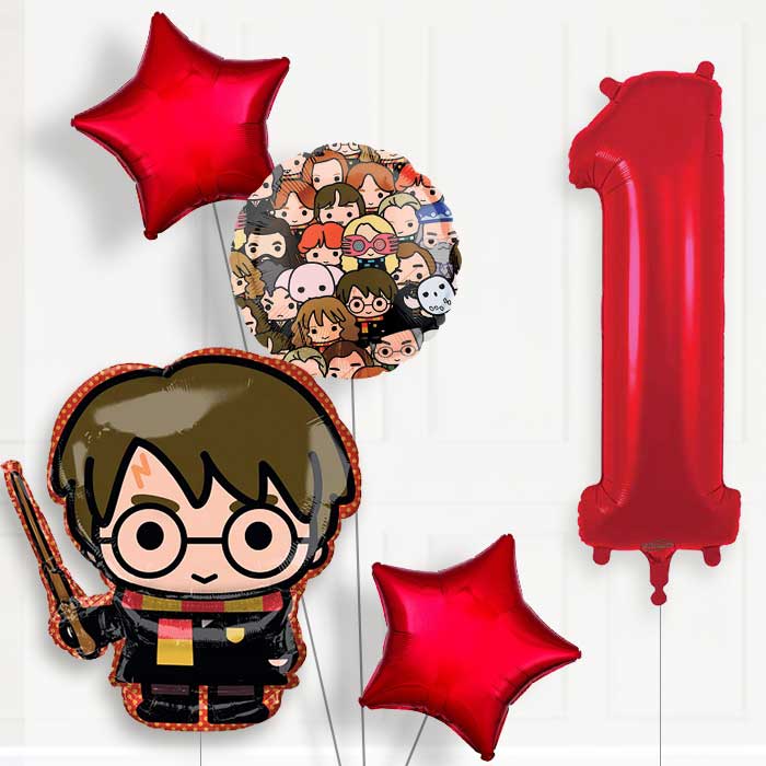 Harry Potter Helium Balloon Package 1st Birthday - Number 1 | Small Indoor Plants