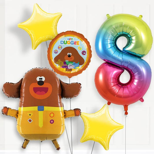 Hey Duggee Helium Balloon Package 8th Birthday - Number 8 | Small Indoor Plants