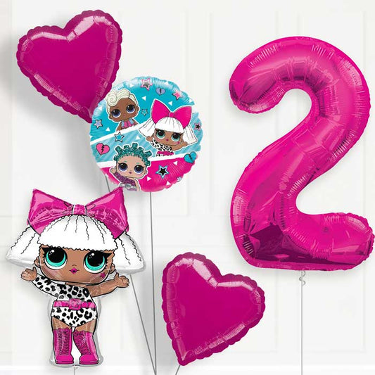 Lol Surprise Helium Balloon Package 2nd Birthday - Number 2 | Small Indoor Plants